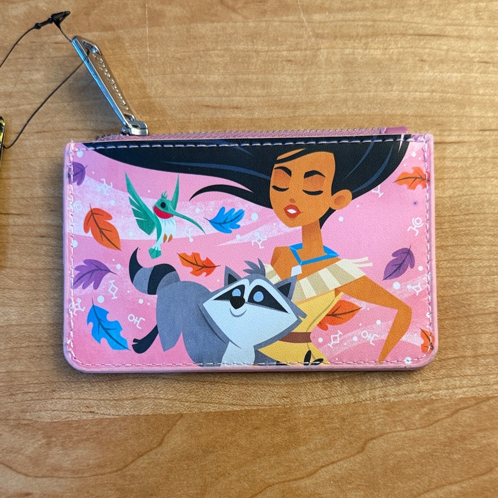 NWT Loungefly Disney Pink Pocahontas Card Holder